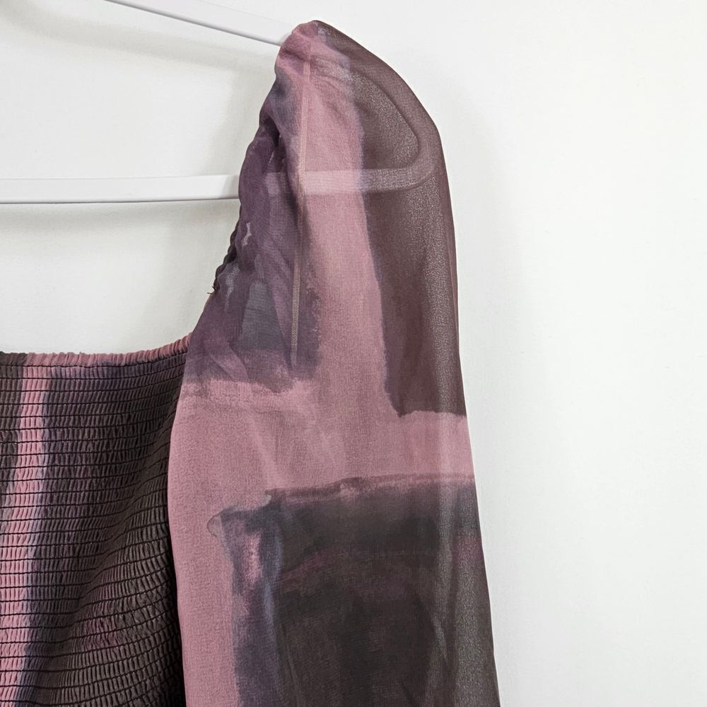 Aritzia Wilfred Tempest Mini Dress in Light Foxfire - Size M - Picture 4 of 9